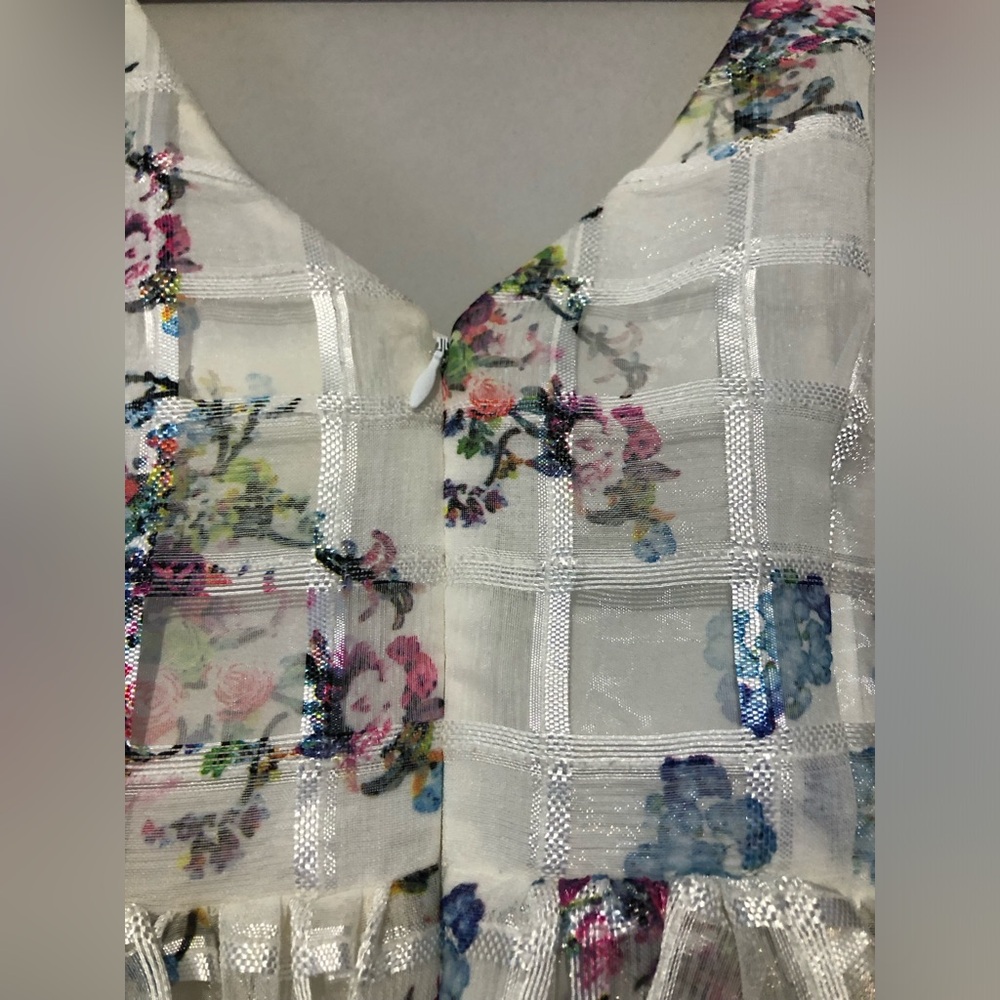 NWT Anthropologie Maeve Peony Garden Party Dress Midi Women’s 4 Floral Coquette - Picture 4 of 9